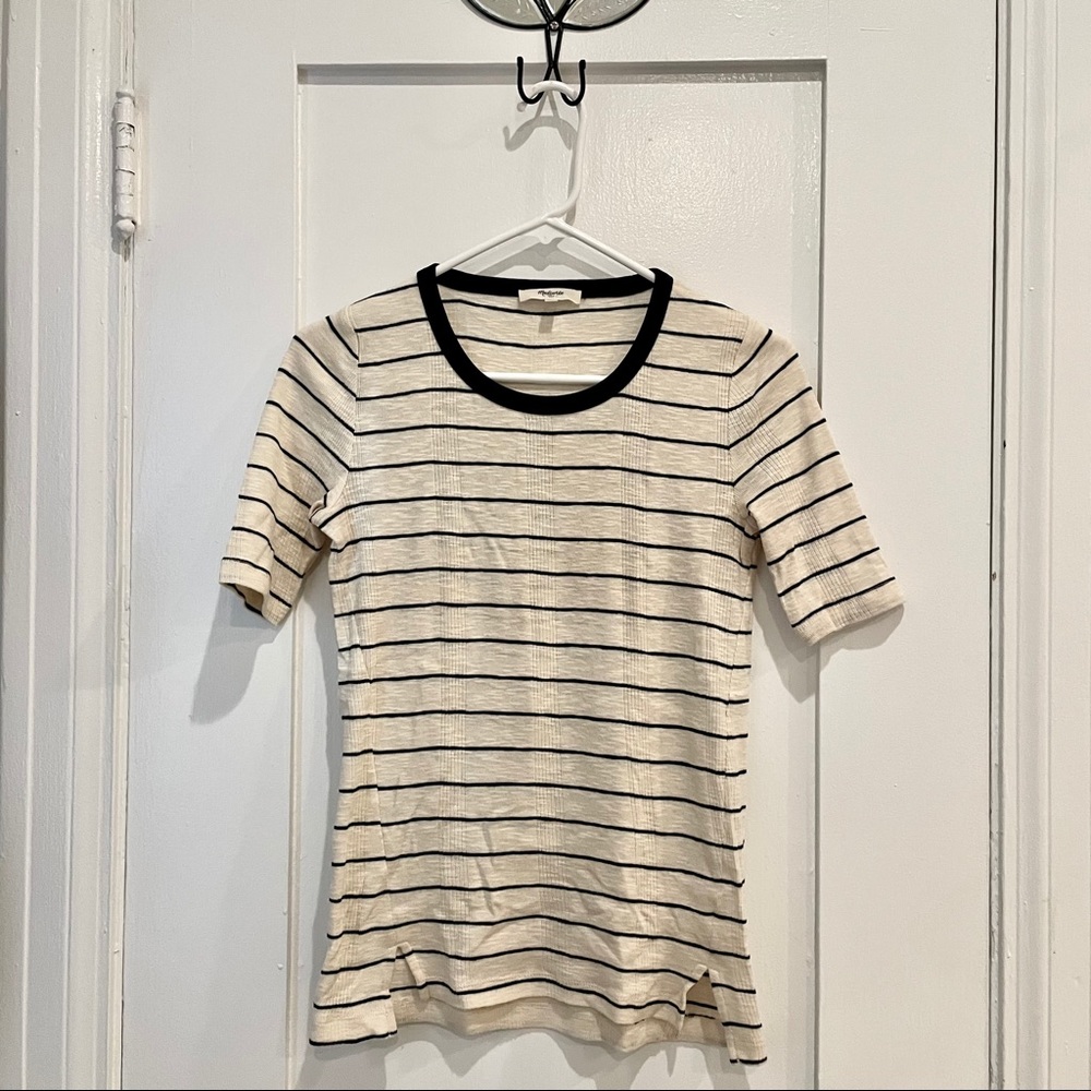 MADEWELL | Striped Short Sleeve Shirt